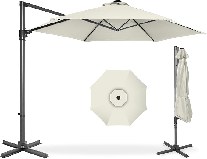 Best Choice Products 10ft Offset Cantilever Hanging Market Patio Umbrella by Unknown