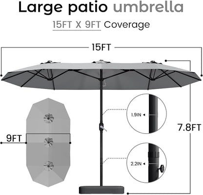 DomeShade 15ft Patio Umbrella - Image 4