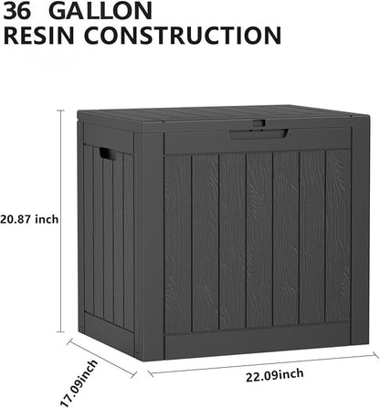 36 Gallon Outdoor Deck Box, Lockable Waterproof Outdoor Storage Boxes - Image 2