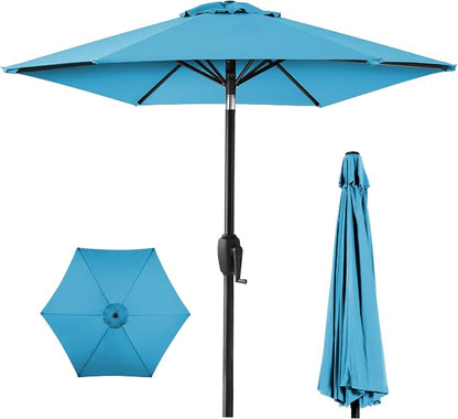Best Choice Products 7.5ft Heavy-Duty Round Outdoor Market Table Patio Umbrella by Unknown
