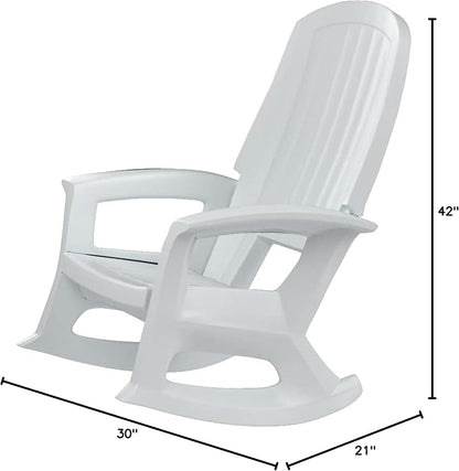Rockaway Heavy Duty All Weather Rocking Chair, 3 Pack | Polyethylene Outdoor - Image 3