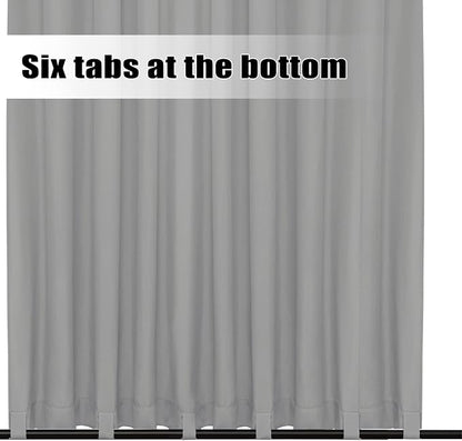 Easy-Going Outdoor Curtains for Patio 1 Panel, 150x84 inch, Light Grey | - Image 4