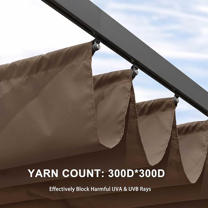 Pergola Shade Cover Replacement Canopy Top Compatible - Image 7