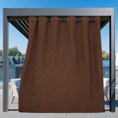 Easy-Going Outdoor Curtains for Patio 1 Panel, 110x108 inch, Weatherproof - Image 3