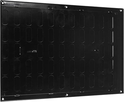 Vent Systems 16" x 12" Inch (Outer Dimensions) Metal Air Vent Grille - Black Adjustable Register Vent Cover - Open/Close Air Supply Intake Wall Vent - Heating/Cooling Ceiling Grille for House, Garage