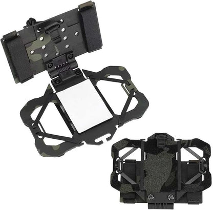 Tactical Phone Holder Available in Full Size Plate Carrier Phone Mount Adjust Nylon Molle Phones Holder for Tactical,Car,Office (MCBK)