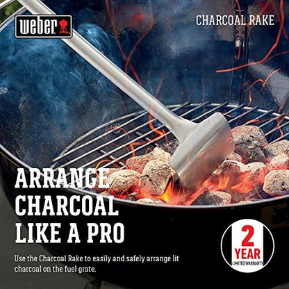 Weber® Grill Charcoal Rake, Stainless Steel, Charcoal Accessory - Image 4