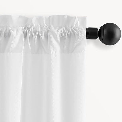 Patio Screen Non-See-Through Outdoor Curtains Waterproof Sheer Lightweight - Image 3