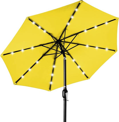 Best Choice Products 10ft Solar Polyester LED Lighted Patio Umbrella w/Tilt by Unknown