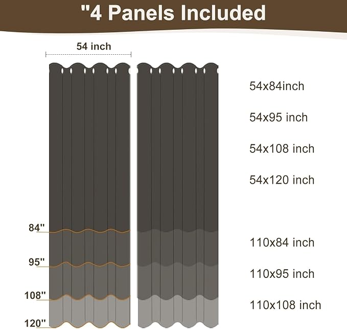 Windproof Outdoor Curtains for Patio Waterproof 4 Pcs 54x84 In Teal | Grommet - Image 9