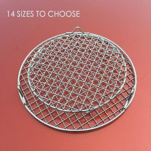 Steaming Racks Dia 11.6" Round Barbecue Grids Cross Wire Footed Steaming - Image 6