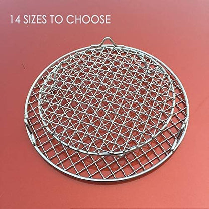 Steaming Racks Dia 11.6" Round Barbecue Grids Cross Wire Footed Steaming - Image 6