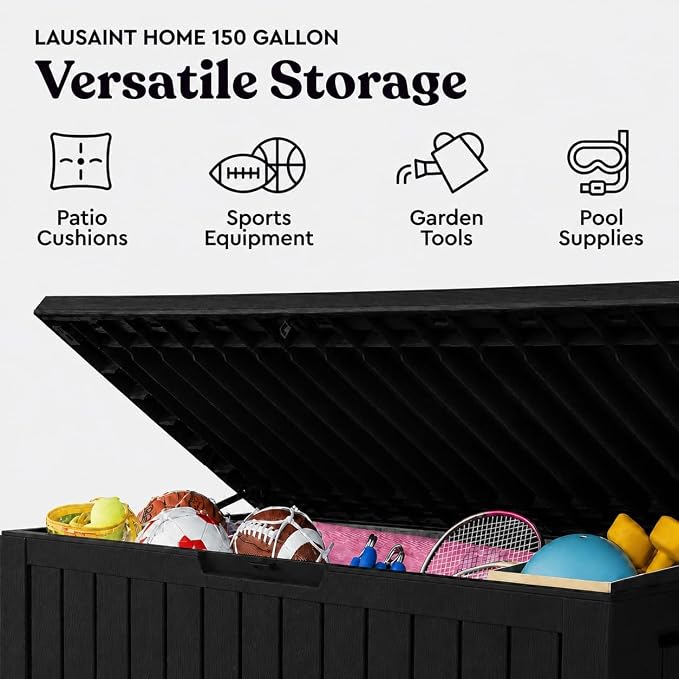 150 Gallon Resin Deck Box, Package Delivery Box - Image 4