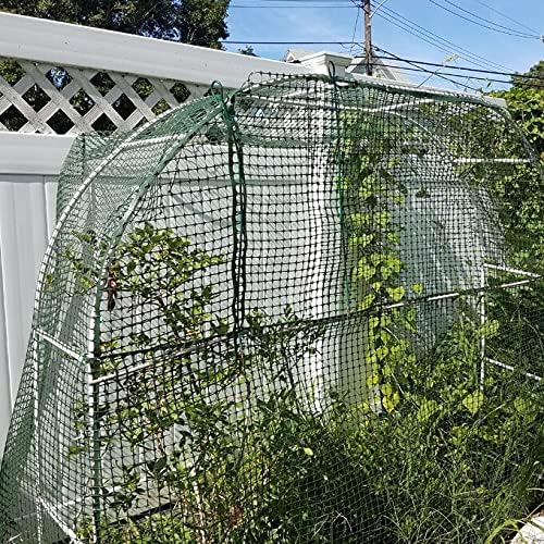 BOEN Garden Fence Temporary Barrier Outdoor Fence for Dog, Rabbit or Deer, Garden Netting Plastic Mesh Plant Protection (4' x 100', Green)