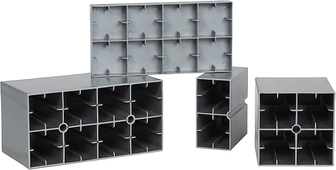 EverBlock 11’ x 7’ Wall Kit with Accordion Door | 3’ x 7’ Doorway | Modular Building Blocks | Wall Display System | Room Divider & Partition | Easy to Connect & Reuse | Indoor & Outdoor Use | Green