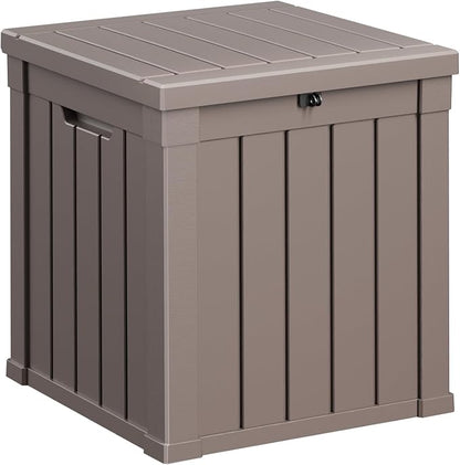 ROJIK 51 Gallon Resin Deck Box, Lockable Waterproof Weatherproof Outdoor by ROJIK