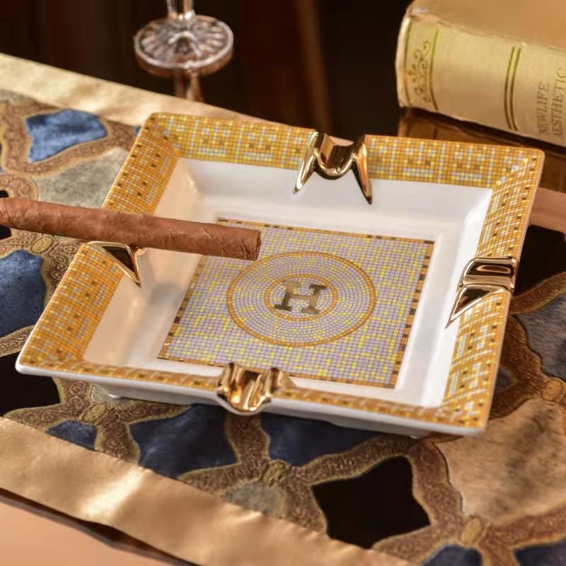 Cigar Ashtray for Indoor or Outdoor Use, Desktop Smoking Ash Tray for Home - Image 7