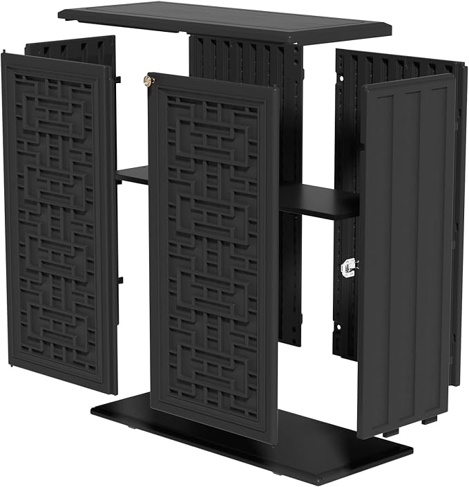 ZZM HDPE Outdoor Storage Shed, Outdoor Plastic Storage Cabinet, Horizontal - Image 8