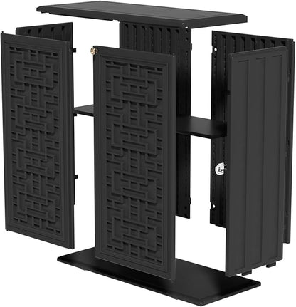 ZZM HDPE Outdoor Storage Shed, Outdoor Plastic Storage Cabinet, Horizontal - Image 8