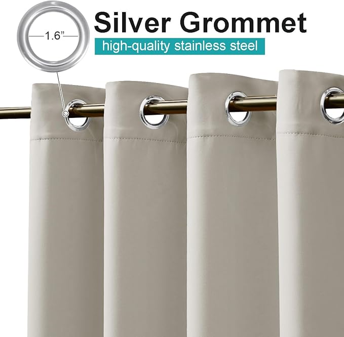 NICETOWN 2 Panels Outdoor Curtains - Image 2