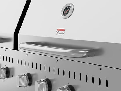 60 in. 8-Burner Commercial Outdoor Propane Gas Grill with 2 Roll Dome Covers in Stainless-Steel, ETL Listed (CGKIT6-D30D30)