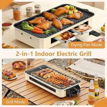 Electric Indoor Grill 1500W -2 in 1 Smokeless Indoor Grill - Image 2