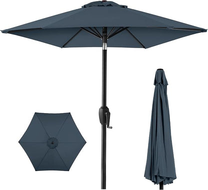 Best Choice Products 7.5ft Heavy-Duty Round Outdoor Market Table Patio Umbrella by Unknown