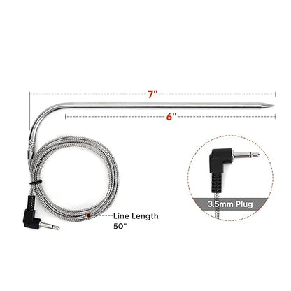 Stanbroil Replacement Meat Probes for Pit Boss Pellet Grill and Smoker, 3.5mm BBQ Temperature Probes, 2 Packs