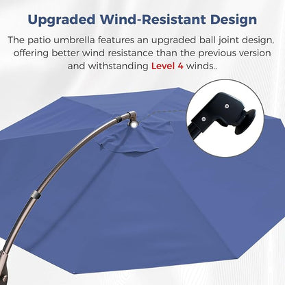 Grand patio 12FT Cantilever Round Umbrella - Image 2