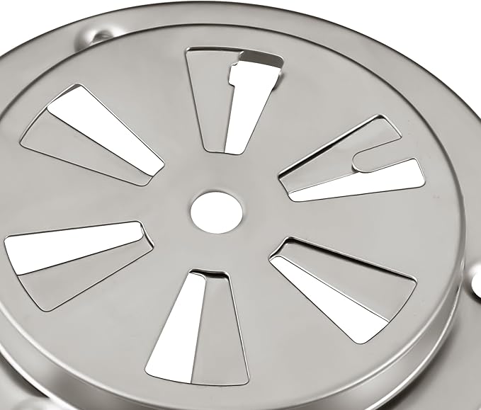 Stainless Steel BBQ Smoker Air Vent - Adjustable Grill Damper for Controlling Airflow - Replacement Parts for Grill and Smoker Vents - 8 Packs