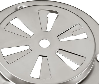 Stainless Steel BBQ Smoker Air Vent - Adjustable Grill Damper for Controlling Airflow - Replacement Parts for Grill and Smoker Vents - 8 Packs