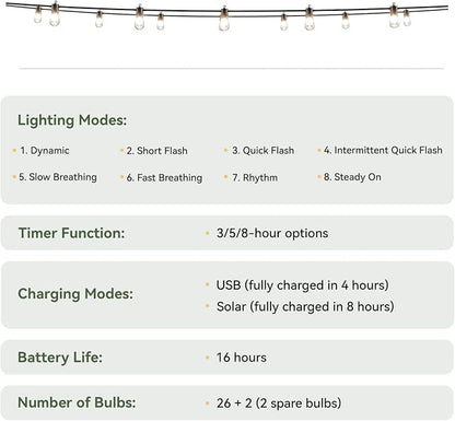 Aoxun 10x10FT Metal Frame Outdoor Gazebo w/Light, Khaki | UPF50+ Protection - Image 3