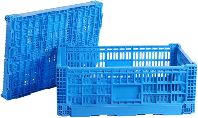 Collapsible Storage Bin Containe，52 Liter Transfer box,crate Transit storage of various items (23.6" L x 15.7" W x 8.6" H)