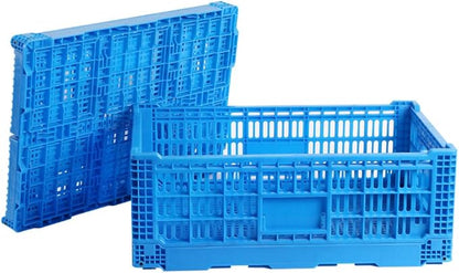 Collapsible Storage Bin Containe，52 Liter Transfer box,crate Transit storage of various items (23.6" L x 15.7" W x 8.6" H)