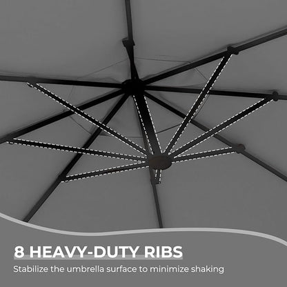 Grand patio 12FT Cantilever Round Umbrella - Image 8