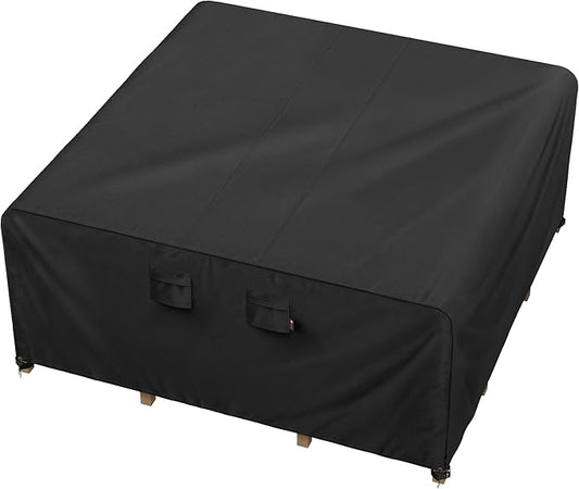 iBirdie Outdoor Patio Furniture Set Covers 96 x 96 inch Waterproof Weatherproof Square Cover, Heavy Duty 600D for Outside Dining Table and Chairs fit 8 x 8 ft, 95 x 95, 94 x 93 inch