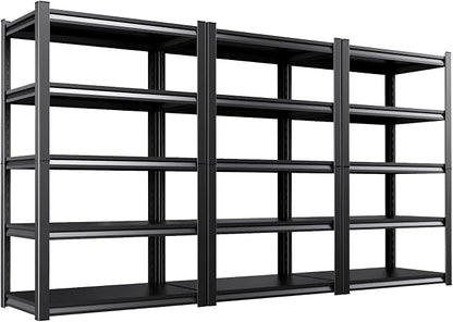 71.2''H Storage Shelves, Garage Shelving, Adjustable Heavy Duty Shelving Unit by KORVENA