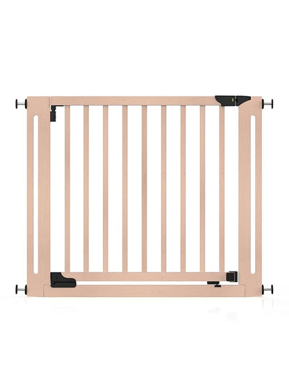 SizeWise™ Wood Pressure Mounted Safety Gate 37.4"-41.34" | Extra-Wide Passage | Auto-Close Two-Way Opening for Doorways and Hallways | Easy Installation | PEFC Certified Beech Wood (28.7" Passage)