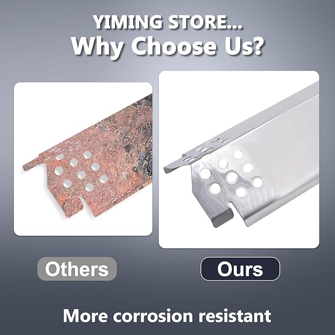 Grill Replacement Parts for Nexgrill 4 Burner 720-0830H, 720-0783E, Nexgrill 720-0888, 720-0888N. Grates, Grill Burner Tubes and Heat Plates Replacement Parts Kit for Home Depot Nexgrill 720-0830H.