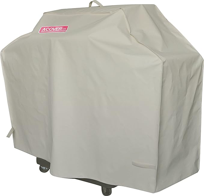62" Heavy Duty Waterproof Gas Grill Cover fits Weber Char-Broil Coleman Gas Grill-Beige