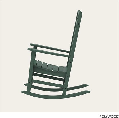POLYWOOD Presidential Rocking Chair in Green - Image 5
