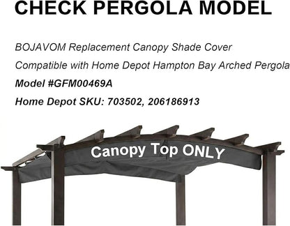 Pergola Shade Cover Replacement Canopy Top Compatible - Image 3