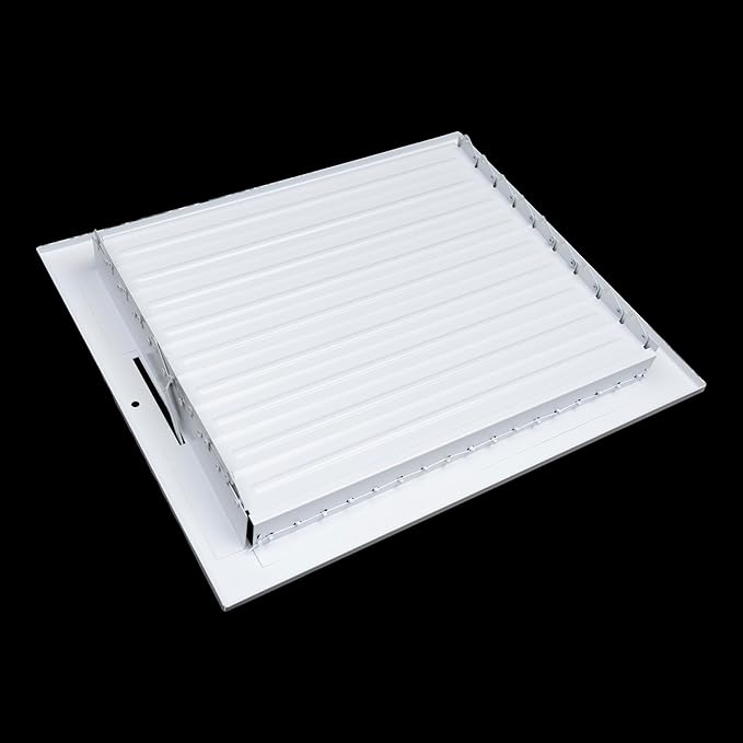 [4 Pack] Fits 16x4 Duct Opening Steel Adjustable Air Supply Grille by Handua | Register Vent Cover Grill for Sidewall and Ceiling | White | Out. Dim.: 17.75" X 5.75"