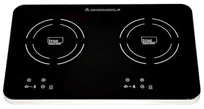 TI-2C 23 inch Portable Dual Induction Glass-Ceramic Cooktop, 1750W, UL1026 Certified