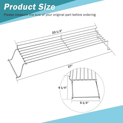 Criditpid Grill Replacement Parts for Weber Genesis 300 Series, 7620 Flavorizer Bars, 7622 Heat Deflector, 7528 Grates & 65054 Warming Rack Kit for Weber 310 S310 E320 E330 S330 EP310 Grill