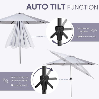 Tempera Patio Market Outdoor Table Umbrella - Image 6
