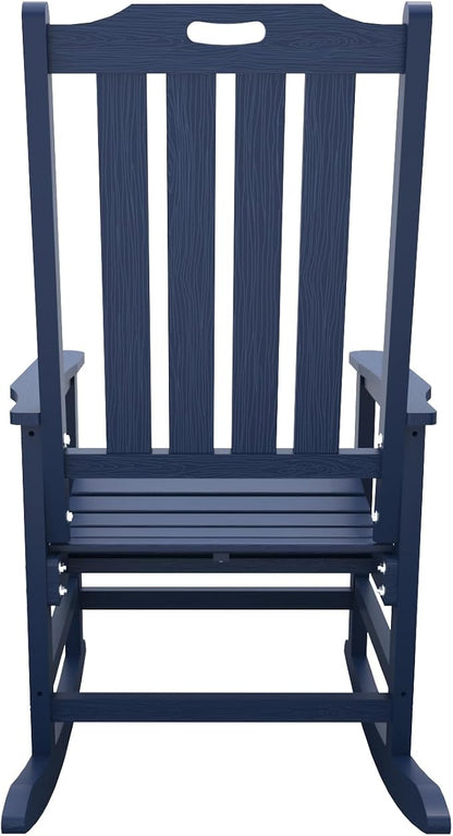 THOEOE Outdoor Rocking Chairs Set of 8, Oversized Patio Rocking Chair | HDPE - Image 10