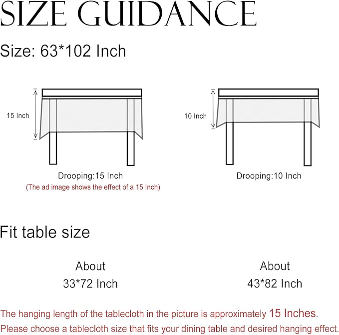 ISAENNE Designer Green Linen Long Rectangle Tablecloth,Floral French Country Indoor Table Cloth,Stain Resistant Home Decor Tablecloths for Dining Kitchen Thanksgiving Party,63"*102"-Brune