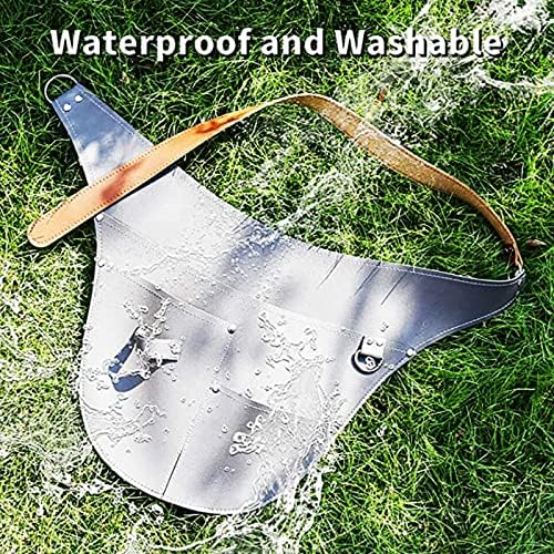 Tool apron, Mulitfunctional Imitation Leather Garden Tools Belt Adjustable - Image 6