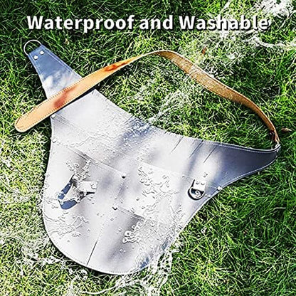 Tool apron, Mulitfunctional Imitation Leather Garden Tools Belt Adjustable - Image 6